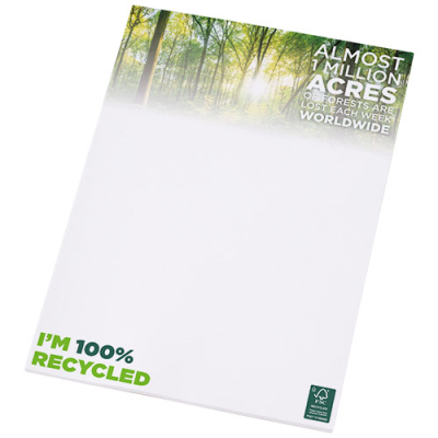 DESK-MATE® A4 RECYCLED NOTE PAD in White