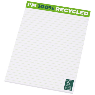 DESK-MATE® A5 RECYCLED NOTE PAD in White