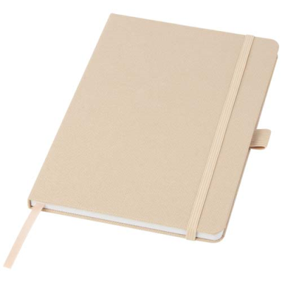 HONUA A5 RECYCLED PAPER NOTE BOOK with Recycled Pet Cover in Oatmeal