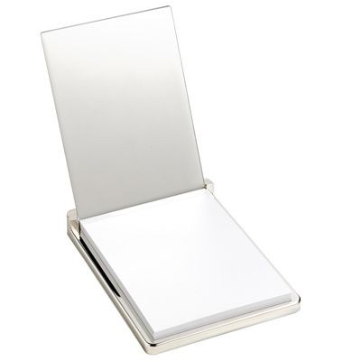 MASTER METAL MEMO NOTE PAD HOLDER in Silver