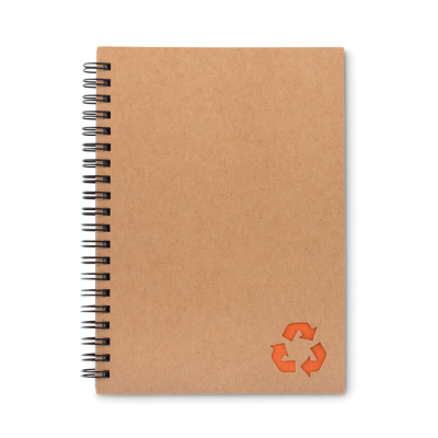 MINERAL PAPER NOTE BOOK 70 LINE in Orange