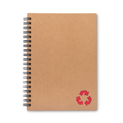 MINERAL PAPER NOTE BOOK 70 LINE in Red