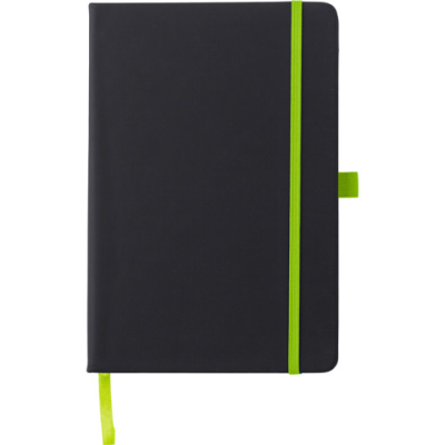 NOTE BOOK (APPROX A5) in Lime