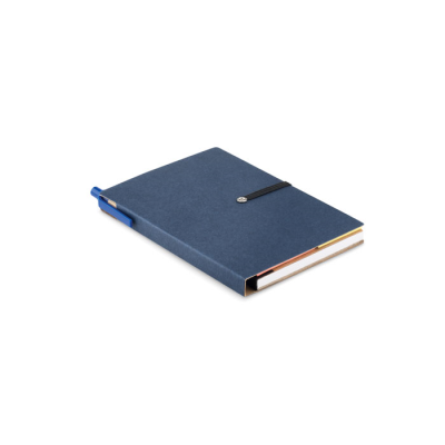 NOTE BOOK W & PEN & MEMO PAD in Blue