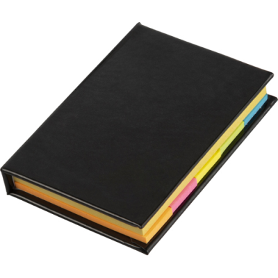 NOTE BOOK with Sticky Notes in Black