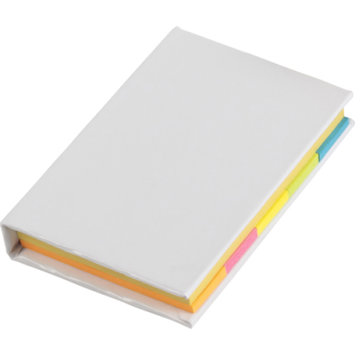 NOTE BOOK with Sticky Notes in White