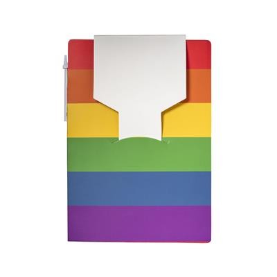 PRIDE PAPER FOLDER with x Sheet, Sticky Notes & Pen