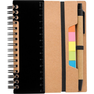 RECYCLED NOTE BOOK in Black