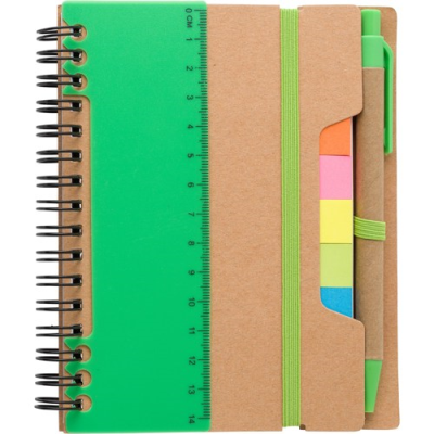 RECYCLED NOTE BOOK in Light Green