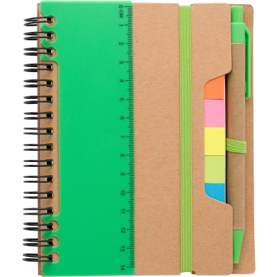 RECYCLED NOTE BOOK in Pale Green