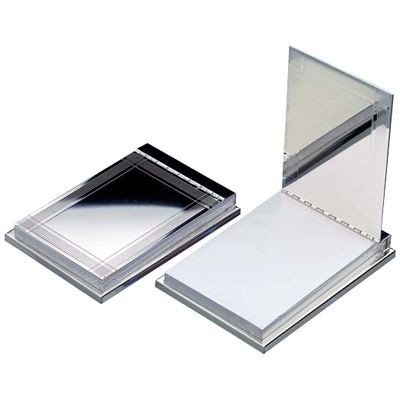 SILVER PLATED METAL DESK MEMO NOTE PAD