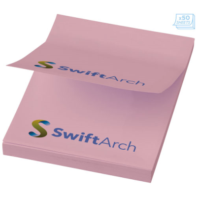 STICKY-MATE® A8 STICKY NOTES 50X75MM in Light Pink