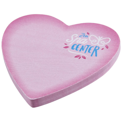 STICKY-MATE® HEART-SHAPED RECYCLED STICKY NOTES in White