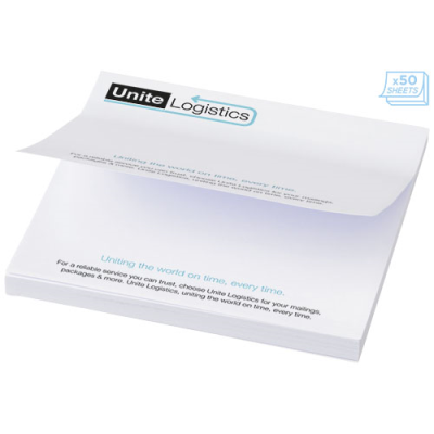 STICKY-MATE® LARGE SQUARE STICKY NOTES 100X100MM in White