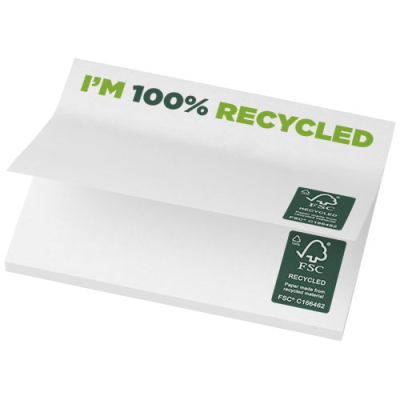 STICKY-MATE® RECYCLED STICKY NOTES 100X75 MM in White