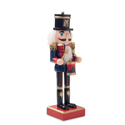 NUT CRACKERS CHARACTER in Wood in Blue