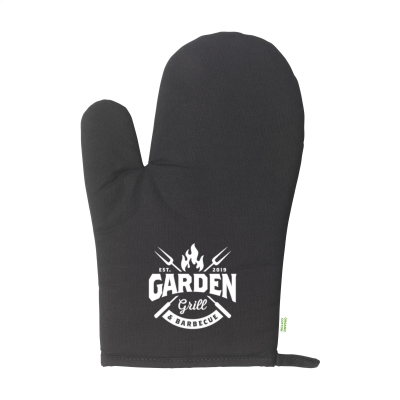 KITCHENGLOVE ORGANIC COTTON OVEN GLOVES in Black