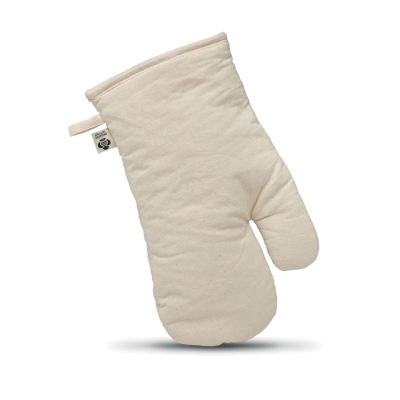 ORGANIC COTTON OVEN GLOVES in Brown