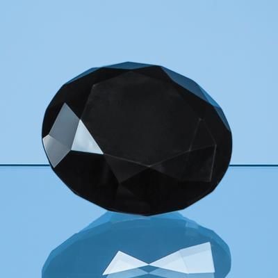 6CM ONYX BLACK DIAMOND PAPERWEIGHT; PRESENTATION BOX: INC