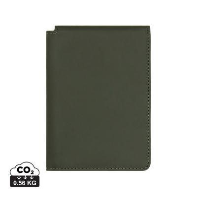 VINGA BALTIMORE RCS RECYCLED POLYESTER RFID PASSPORT COVER in Green