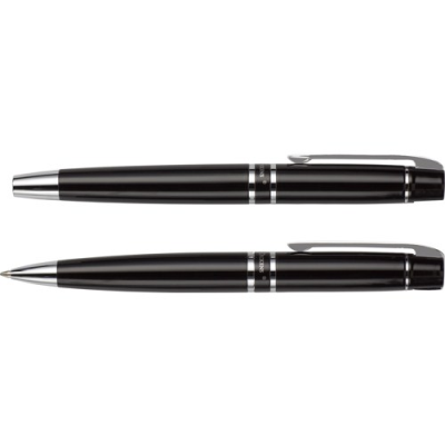 CHARLES DICKENS® BALL PEN AND ROLLERBALL PEN in Black