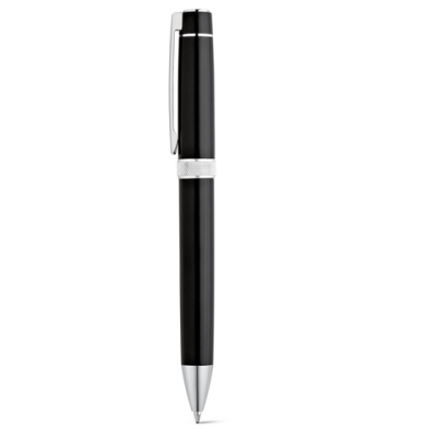 DOURO METAL ROLLERBALL PEN AND BALL PEN SET with Clip in Black