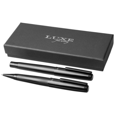 GLOSS DUO PEN GIFT SET (BLACK INK) in Solid Black