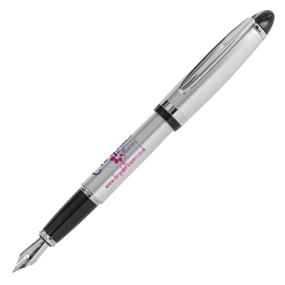 GSF01 FOUNTAIN PEN - SILVER - BLACK