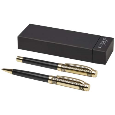 LEGATO BALL PEN AND ROLLERBALL PEN SET (BLUE INK) in Gold