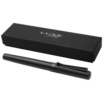 LUCETTA RECYCLED ALUMINIUM METAL FOUNTAIN PEN (BLACK INK) in Solid Black