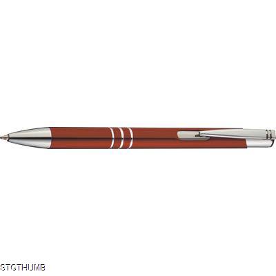 METAL BALL PEN in Burgundy