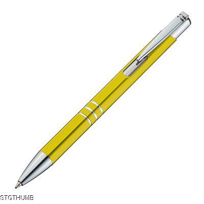 METAL BALL PEN in Yellow