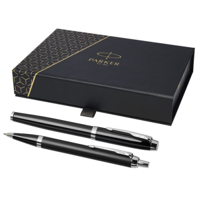 PARKER IM BALL PEN AND FOUNTAIN PEN SET in Solid Black