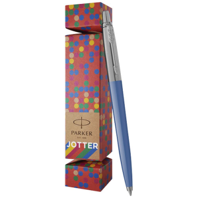 PARKER JOTTER CRACKER PEN GIFT SET (BLUE INK) in Process Blue