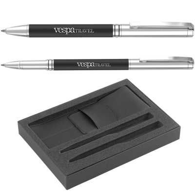 PEN SET - PORTMAN SOFTFEEL PEN AND ROLLERBALL PEN with Pb300 Box