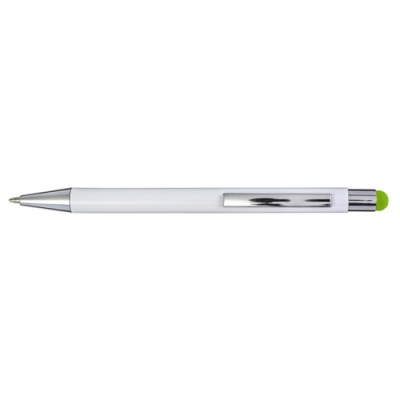 ALUMINIUM METAL AND PLASTIC BALL PEN in Lime