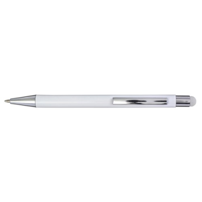 ALUMINIUM METAL AND PLASTIC BALL PEN in Silver