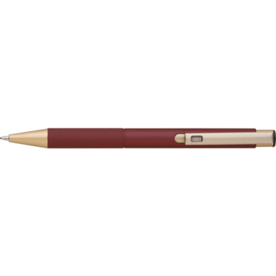 ALUMINIUM METAL BALL PEN in Burgundy