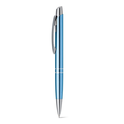 ALUMINIUM METAL BALL PEN in Light Blue