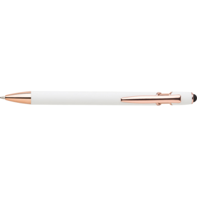 ALUMINIUM METAL BALL PEN in White