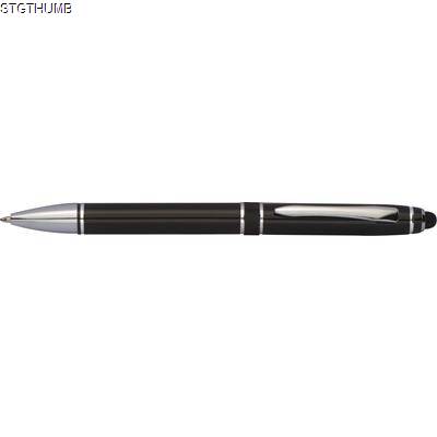 ALUMINUM TWIST BALL PEN in Black