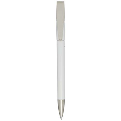 ANA RECYCLED PLASTIC BALL PEN (BLUE INK) in White