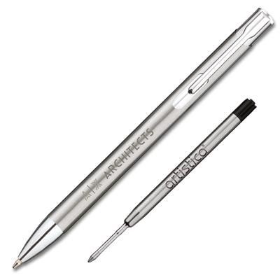 ARTISTICA SANTORINI STAINLESS STEEL METAL BALL PEN