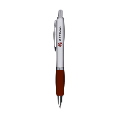 ATHOS SILVER PEN in Burgundy