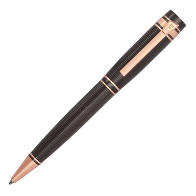 BALL PEN BOLD STRIPE GUN & ROSEGOLD