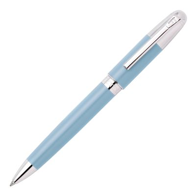 BALL PEN CLASSICALS SILVER CHROME LIGHT BLUE