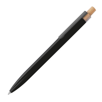 BALL PEN MADE FROM RECYCLED ALUMINIUM in Black