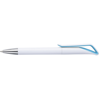 BALL PEN with Geometric Neck in Light Blue