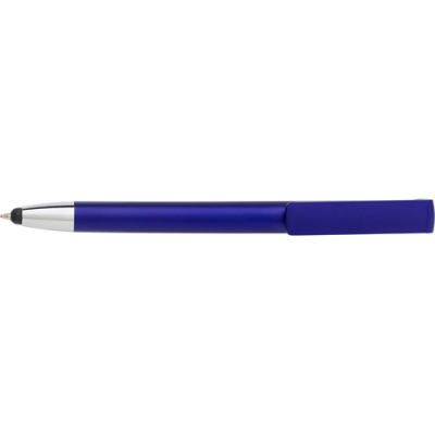 BALL PEN with Mobile Phone Holder in Blue