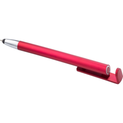 BALL PEN with Mobile Phone Holder in Red